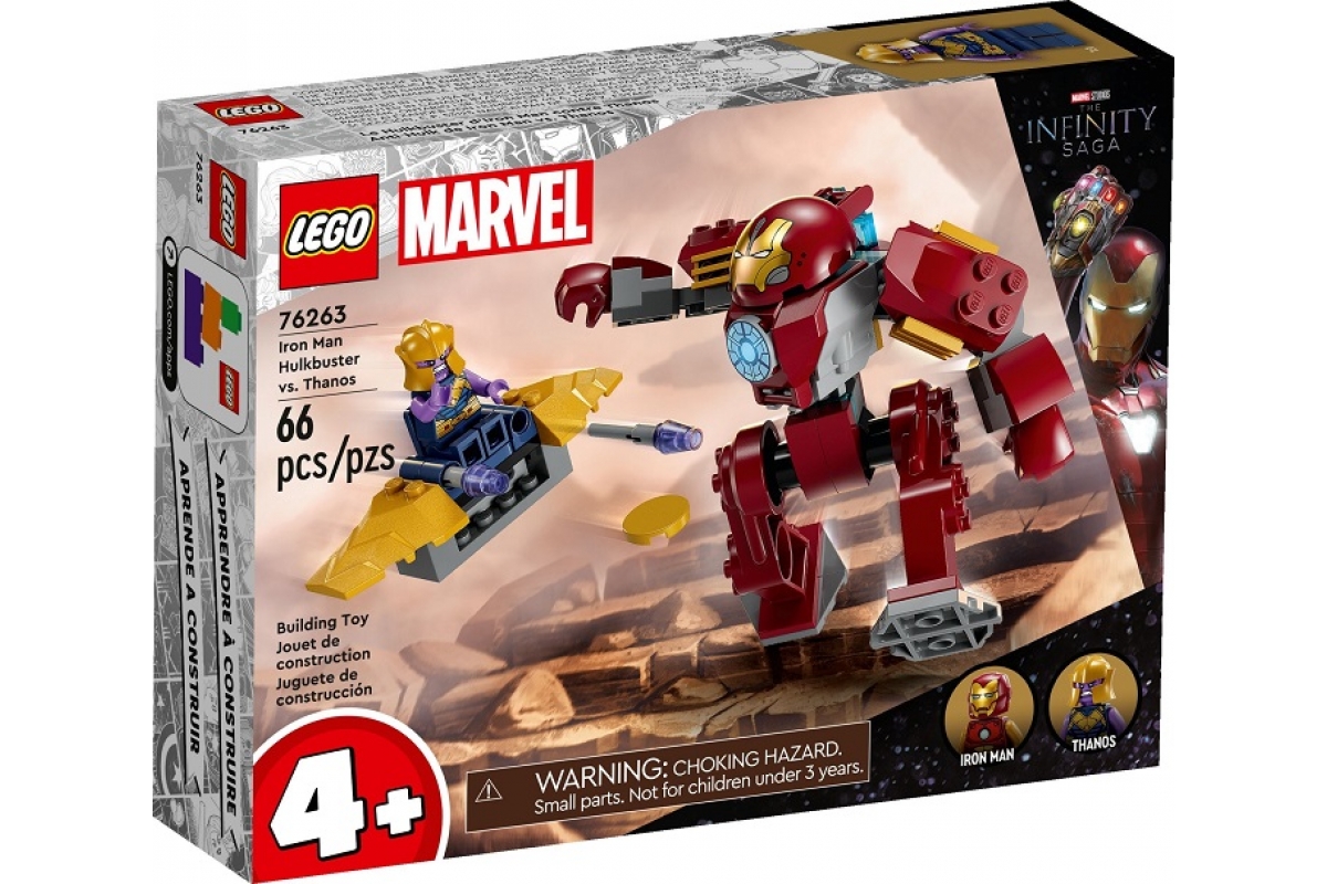 ® Marvel Iron Man Hulkbuster Thanos’a Karşı 76263 – 4 Yaş ve Üzeri Yapım Seti (66 Parça)